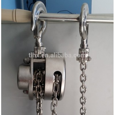 stainless steel chain swivel side pull hoist ring hand hoist